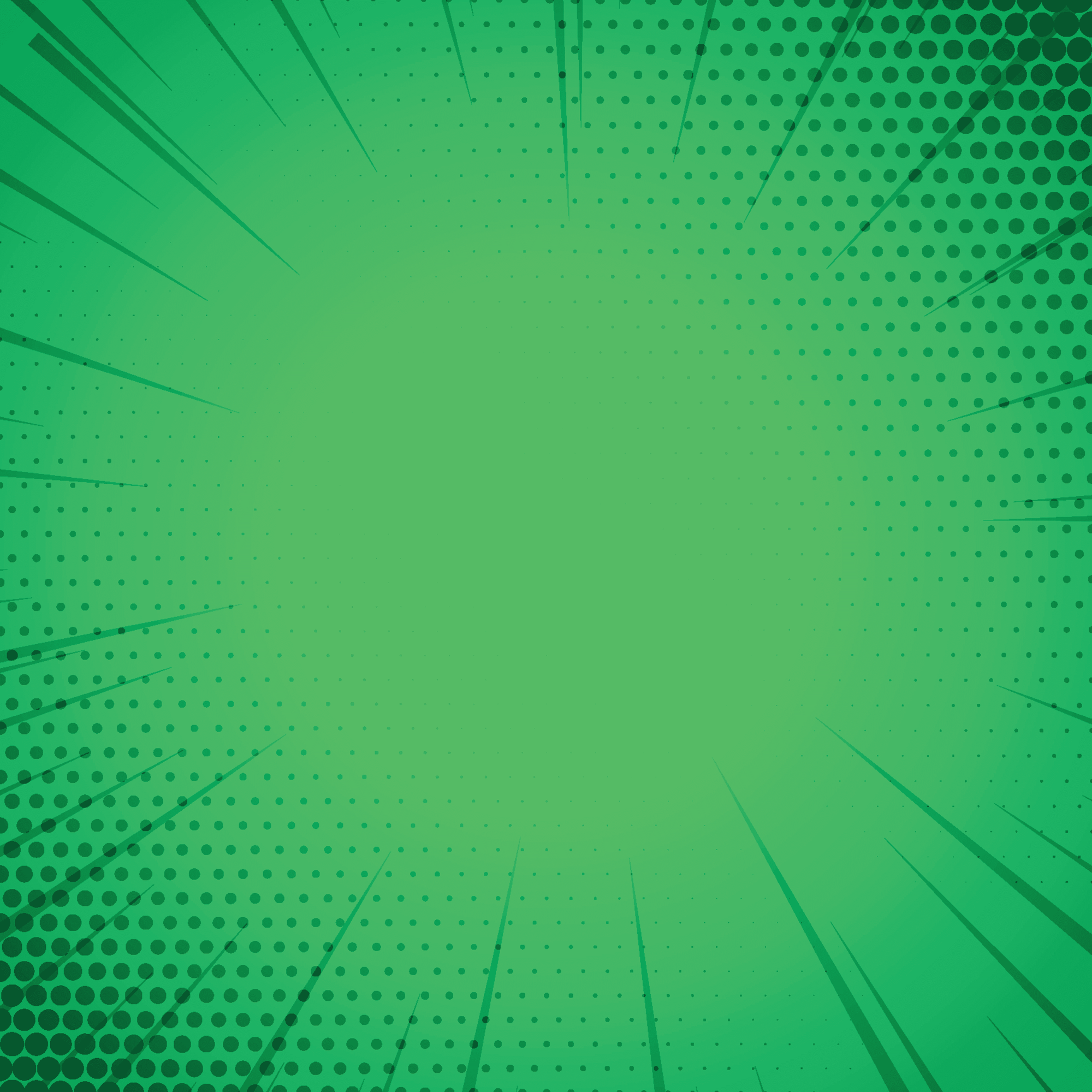 green comic background